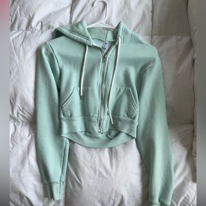 Mint Green American Apparel Crop jacket cropped jacket
